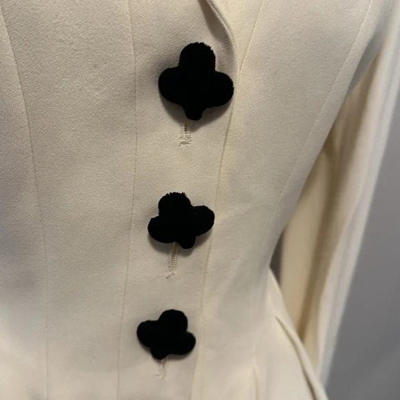 Moschino Cheap & Chic Ivory Peplum Jacket - Picture 3 of 15